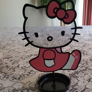 Hello Kitty Pink and Red Mesh Stand for Jewelry.